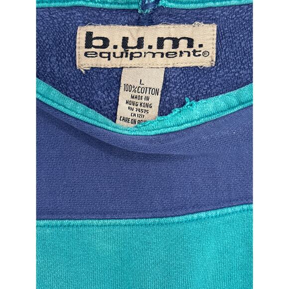 Vintage B.U.M. Equipment 1993 Unique tradition retro boxy baggy 3/4 sleeve - Picture 3 of 7